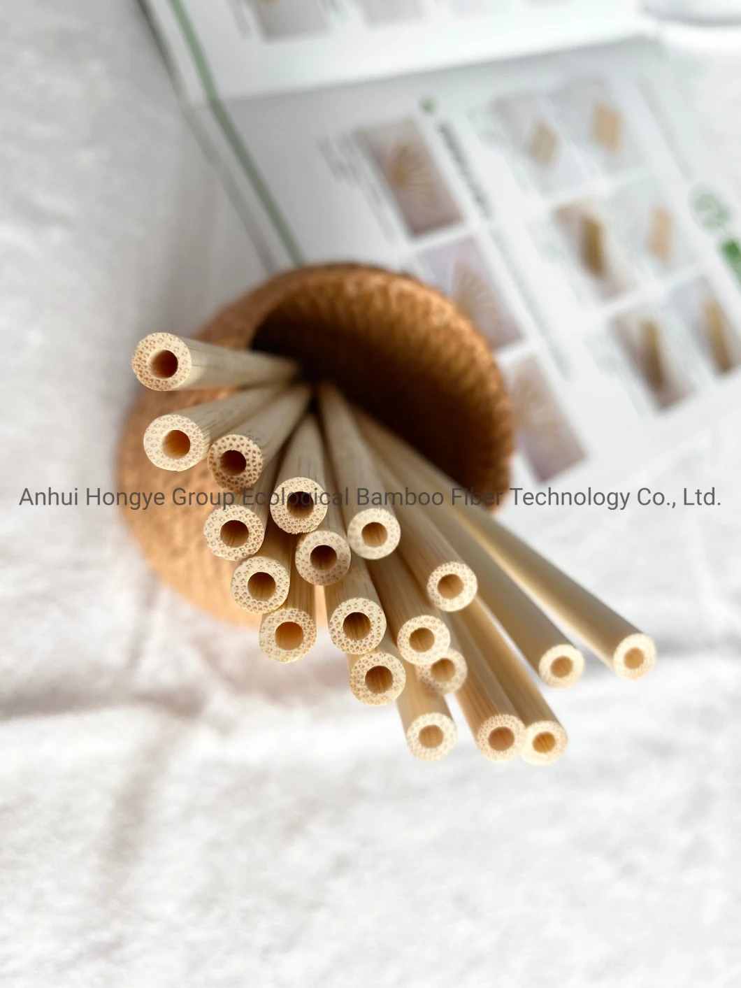 Disposable Bamboo Straw Hot Sale Eco-Friendly Product 6.2*200 mm